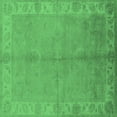 thumbnail image 1 of Ahgly Company Indoor Square Oriental Emerald Green Traditional Area Rugs, 8' Square, 1 of 4