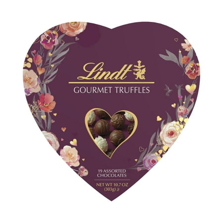 Lindt Valentine's Passion Heart Gourmet Chocolate Candy Truffles, 10.7 oz.