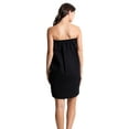 thumbnail image 4 of TowelSoft Women's Waffle Cotton Blend Body Wrap, Adjustable Closure (Black), One Size, 4 of 5