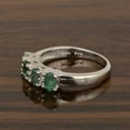 thumbnail image 3 of 5X3mm Oval Shape Emerald Gemstone 925 Sterling Silver For Stone Women Wedding Ring, 3 of 7