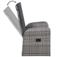 thumbnail image 3 of Bowery Hill PE Rattan/Powder-Coated Steel/Glass Garden Dining Set in Gray, 3 of 23