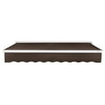 thumbnail image 3 of Awntech 20 Ft Destin Right Motorized Heavy Duty Patio Retractable Awning with Protective Hood (240in x 10.38in x 120in), Brown, 3 of 6