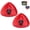 Red for EasyWring 1 Tank, variant on GFRED 2-Pack Spin Mop Base Replacement Parts Head Refill fit O-Cedar EasyWring 1-Tank