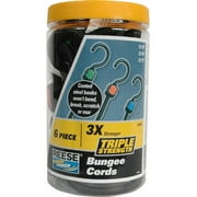 6-Piece 3X Assorted Bungees