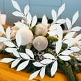 thumbnail image 7 of LQQBOX 20Pcs Artificial Glitter Leaf 13 Inch Christmas Picks and Sprays Christmas Tree Glitter Leaf Picks Christmas Leaves Decoration for Christmas Tree Vase Home Decor,White, 7 of 7