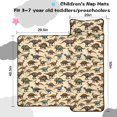 thumbnail image 5 of Beige Realistic Dinosaurs Pattern Teens Toddler Nap Mat with Pillow, Sleeping Mat Bag for Preschool Daycare 50"x20", 5 of 6