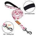 thumbnail image 4 of Dog Collar and Leash Set for Small Medium and Large Dogs,Nylon Adjustable Pet Collar with Leash for Outdoor Walking Running Training White,M, 4 of 7