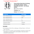 thumbnail image 2 of Front and Rear Shock Strut Coil Spring and Sway Bar Link Kit - 8 Piece - Compatible with 2009 - 2014 Nissan Maxima 2010 2011 2012 2013, 2 of 2