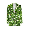 thumbnail image 5 of Uorisanigo Casual Suit Jacket for Men Size S Breathable Blazer Suit Jacket Long Sleeve Sport Coat Blazer Casual Sports Jackets Mens St Patrick Day Outfits, Saint Shamrock, 5 of 6