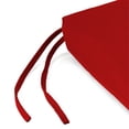 thumbnail image 6 of Jordan Manufacturing Sunbrella 17" x 19" Canvas Logo Red Solid Rectangular Outdoor Chair Pad Seat Cushion with Ties (2 Pack), 6 of 11