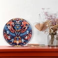 thumbnail image 2 of Yayeee 10" Wall Clock Battery Operated Quartz Round Silent Non-Ticking Home Decor, Blue Abstract Eagle, 2 of 6