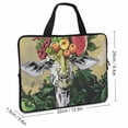 thumbnail image 2 of WERPE Giraffe Fruit Watermelon Diving Fabric Laptop Carrying Bag Soft Travel Case (Idea) 12inch, 2 of 5