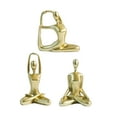 thumbnail image 3 of 3 piezas de estatua de yoga para mujer, figura de yoga nórdica, escultura decorativa para escritorio de yoga Oro, 3 of 9