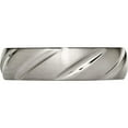 thumbnail image 3 of Titanium Satin 6mm Swirl Design Band (Size 6.5) Made In China tb321-6.5, 3 of 5
