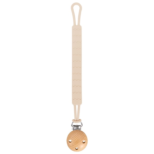 Cadena anticaída para chupete de bebé, juguete de goma para dientes para niños, cadena anticaída, cadena para chupete integrada de silicona de grado alimenticio