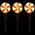 thumbnail image 3 of Set of 3 Peppermint Candies Christmas Pathway Markers 16", 3 of 10