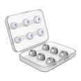 thumbnail image 2 of 12 auricures, auricures, portátil, de silicona, con caja de almacenamiento, que adaptaciónción a de carga, cubierta de repuesto para gris Yotijar Consejos para auriculares, 2 of 3