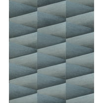 Advantage Shae Indigo Geo Wallpaper, 20.9-in by 33-ft, 57.48 sq. ft.