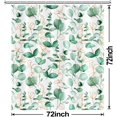 thumbnail image 7 of Sage Green Eucalyptus Shower Curtain, Spring Watercolor Botanical Shower Curtain Set with Hooks Olive Green Plant Leaves Shower Curtain Waterproof Fabric Bathroom Decor, 72x72 Inch, 7 of 7