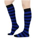 thumbnail image 1 of Calcetines de invierno cálidos a rayas hasta la pantorrilla y hasta la rodilla para mujer y hombre, calcetines universales hasta la pantorrilla, calcetines de algodón para mujer., 1 of 3