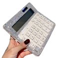 thumbnail image 1 of Rhinestone Crystal Calculator, Standard Desk Calculator LCD Display, 1 of 5