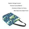 thumbnail image 3 of FORMRS Womens Canvas Tote Bag with Zipper Inner Pocket Shoulder Handbag, Sharks Pattern, 3 of 7