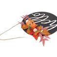 thumbnail image 4 of Letrero redondo de madera para puerta de casa de campo, decoración para colgar en la puerta delantera, para Halloween y Navidad, 4 of 8