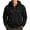 Black, variant on Zip Up Jacket Men Solid Color Baggy Drawstring Hoodies for Men Work Fall Jackets with Pockets XXXL, Gifts for Men