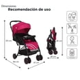 thumbnail image 5 of Carriola con Asa Reversible D´Bebé Lu Baby Rosa, 5 of 5