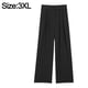 thumbnail image 2 of Pantalones de oficina estilo palazzo con bolsillos y cintura alta para mujer, 2 of 7