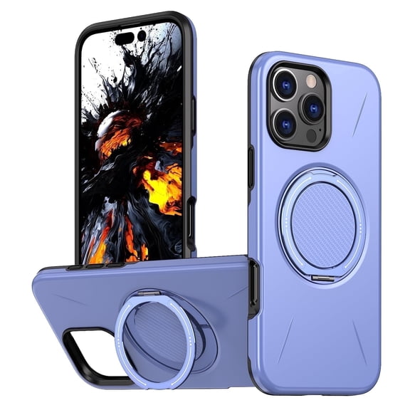 Allytechgroup Rugged Design Aluminum Hard Shell Rugged Cell Phone Case with Protective Case Cover for Apple iPhone 11, Purple