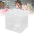 thumbnail image 3 of Caja De Ahorro De Dinero, Alcancía Transparente De Acrílico, Fácil De Ver, Resistente, Que No Se Puede Abrir Para Adultos Y Niños Para Monedas En Efectivo, 3 of 7