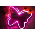 thumbnail image 5 of Anime Butterfly Mirror with Light Neon Signs for Locker Room Living Room Girl's Bedroom, Cute Acrylic Mirror with Dimmable for Girl Gifts, Wall Mirror, 5 of 8