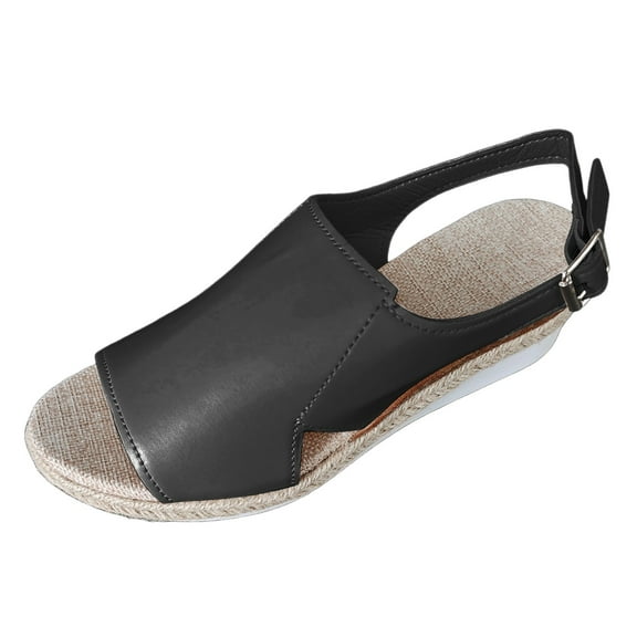 Mostsola Espadrilles Wedges for Women Open Toe Slingback Sandals Summer Casual Walking Shoes