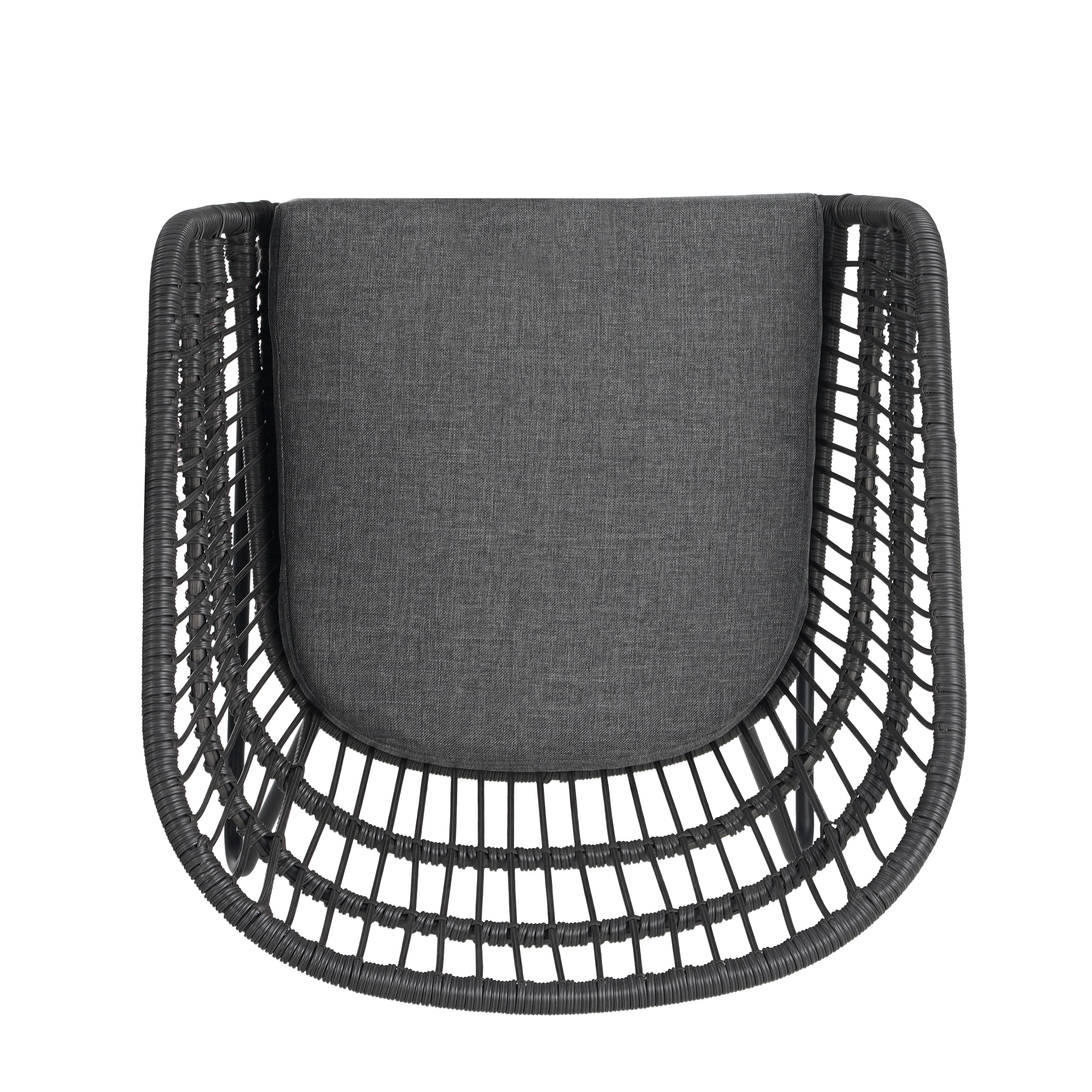 MAYEERTY CHAIR 2PCS with 2 Gray Cushions Comfortable Seating for Living Room Dining Room