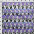 thumbnail image 4 of oneOone Rayon Purple Fabric Floral Sewing Craft Projects Fabric Prints By Yard 56 Inch Wide, 4 of 4