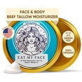 thumbnail image 1 of Eat My Face Hidratante facial de sebo - Sebo de res para cara, cuello y cuerpo Hidratante de sebo de res Crema facial de sebo de res orgánico Sebo de res alimentado con pasto para la piel Hecho en Est, 1 of 5