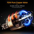 thumbnail image 4 of Bomba de transferencia de combustible Steauty 12V 70W 85 GPH con estuche, 4 of 8