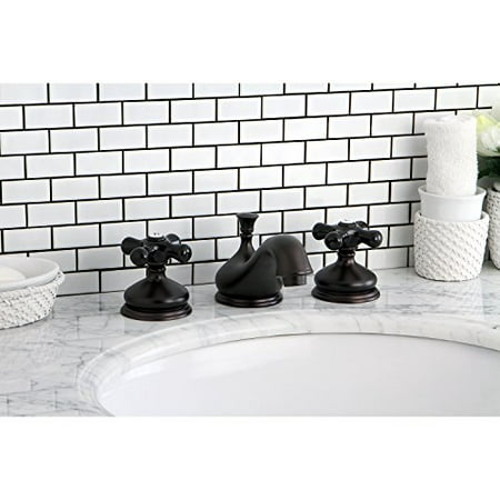 Kingston Brass Heritage Onyx Widespread Lavatory Faucet With Black Porcelain Cross Handle Oil Rubbed Bronze Walmart Canada