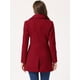thumbnail image 4 of Abrigo de botones Allegra K con Cuello Chal Rojo L, 4 of 6