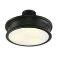 thumbnail image 4 of Classic Bronze Three Light Semi-Flush Mount from the Watkins Collection, 4 of 6
