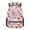 Axolotl Cherry Blossom Pattern, variant on Lizard Pattern School Backpack, Polyester Waterproof Bookbag Multiple Zipper Pockets School Bag for Outdoor Activities Travel