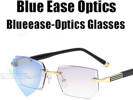 Blue Ease Optics, Blueease-Optics Glasses, Auto Zoom Reading Glasses with Anti Blue Light Lightweight + Unisex + No Glare