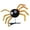 Gold, variant on 1PC Spiders Hairpin For Children Halloween Party Metal And Polyester Fiber Hair Clip Safe For Age 3+ Costume Accessory