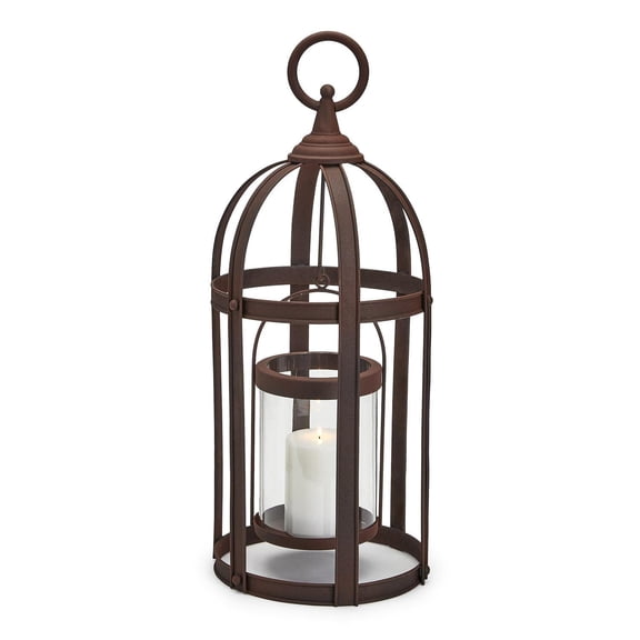 Two's Company Ironworks Vintage Lantern - Iron/Glass
