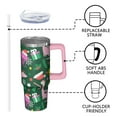 thumbnail image 3 of Merry Christmas 30oz Holiday Tumbler with Handle, Santa Snowman Insulated Coffee Cup with Lid and Straw, Winter Gifts for Women, 3 of 5