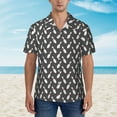 thumbnail image 4 of Daiia Bowling Pins Hawaiian Shirt for Men Gentle Cotton Regular Short Sleeve Casual-X-Large, 4 of 9