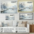 thumbnail image 5 of Designart "Winter Charm Parisian Eiffel Tower Views V" Oversized Cityscapes Framed Wall Art - Industrial Grey Paris Hallway Framed Wall Art Decor, 5 of 7
