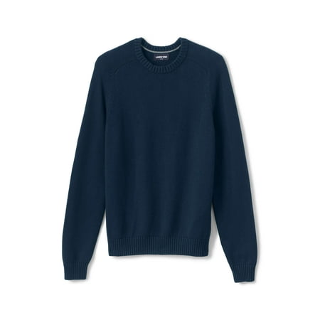 Lands' End Men's Big & Tall Cotton Drifter Crew Sweater