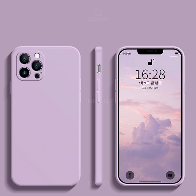 Funda de teléfono de silicona líquida cuadrada Original de lujo para iPhone 14 13 12 11 Pro Max 12 Mini X XR XS Max 6S 7 8 Plus funda suave fina Tan Jianjun unisex